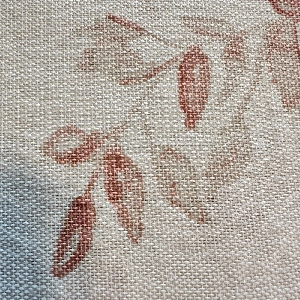 NWT - Ralph Lauren Elegant Cream/Tan/Rust flower Shower Curtain (70x72)